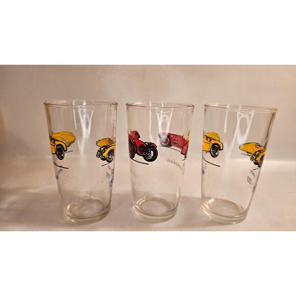 Set Of 3 Jaguar & Cunningham Glasses - Picture 4 of 5
